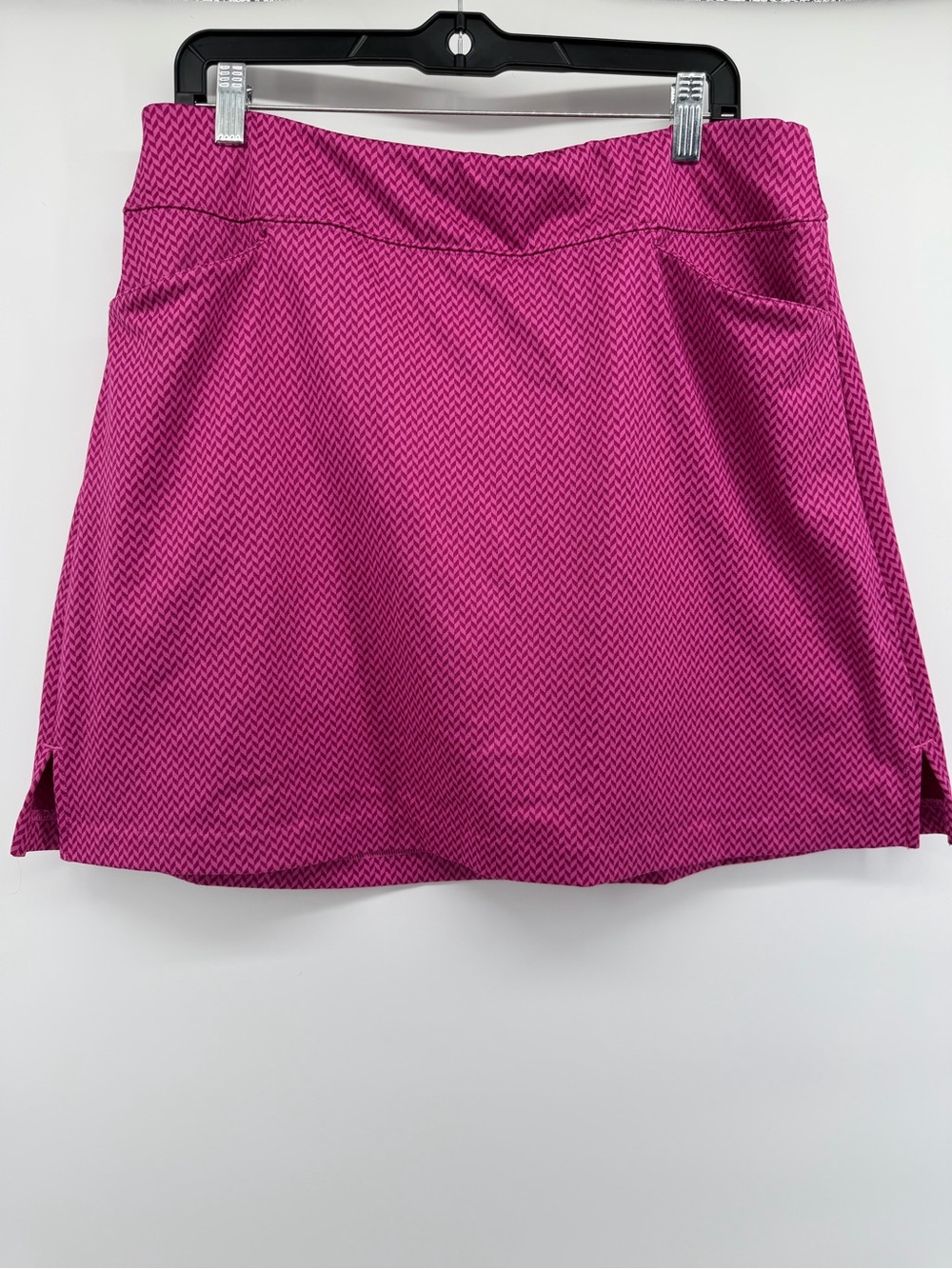 Lady Hagen Magenta Patterned Mini Skirt